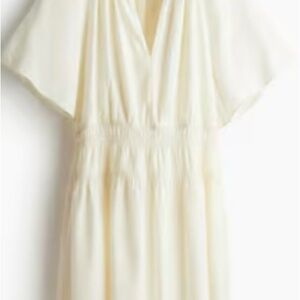 H&M Cream V-Neck Dress